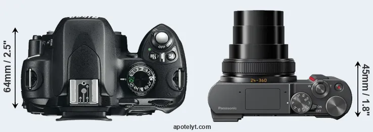 Compare D60 versus ZS200 top