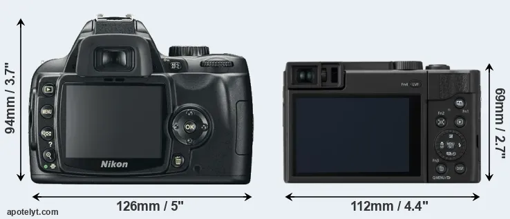 Comparison D60 or ZS80 rear