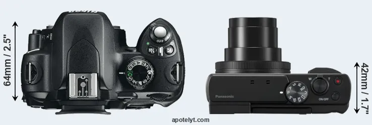 Compare D60 versus ZS80 top