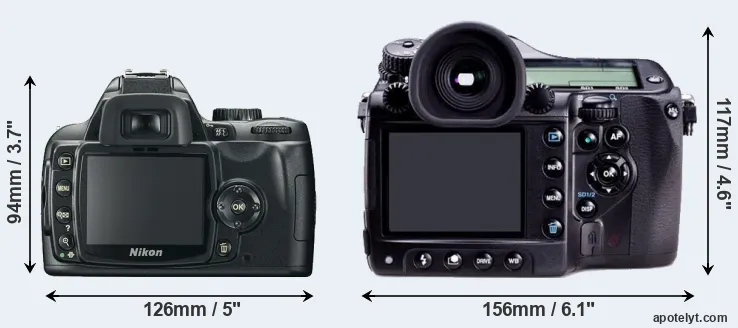 Comparison D60 or 645D rear