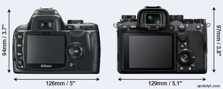 Comparison D60 or A1 rear
