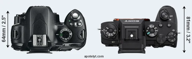 Compare D60 versus A1 top