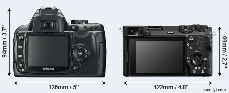 Comparison D60 or A6700 rear