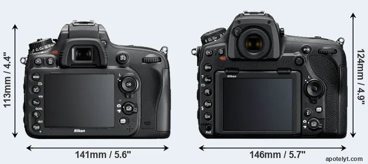 Comparison D600 or D850 rear