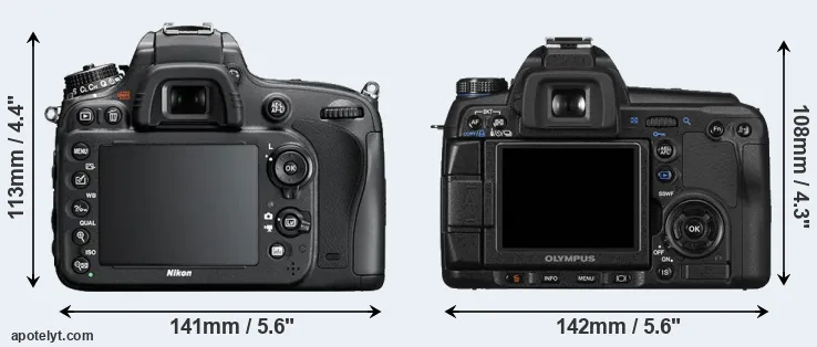 Comparison D600 or E-30 rear