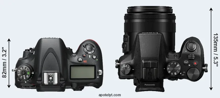 Compare D600 versus FZ2500 top