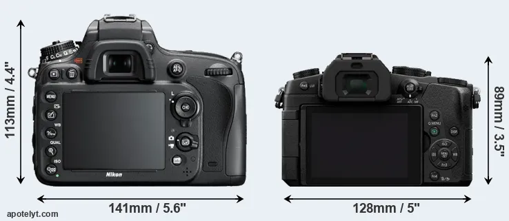 Comparison D600 or G80 rear