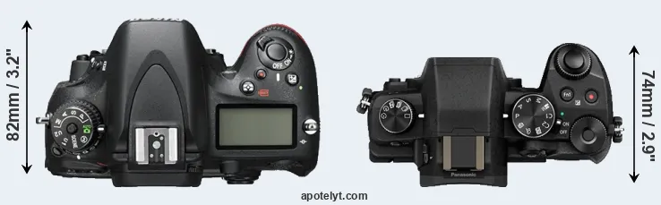 Compare D600 versus G80 top