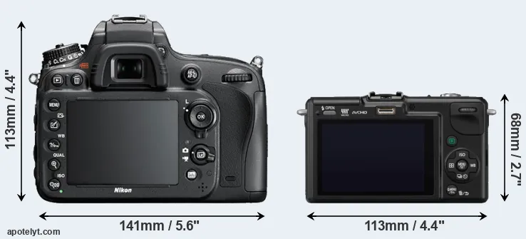 Comparison D600 or GF2 rear