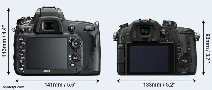 Comparison D600 or GH4 rear