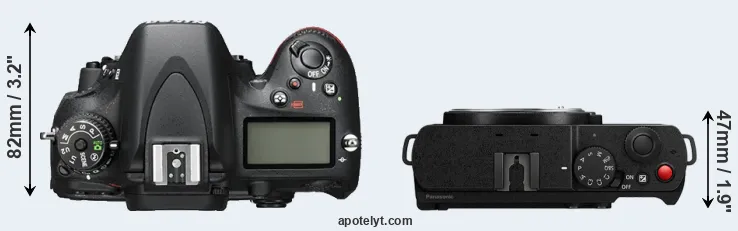 Compare D600 versus S9 top