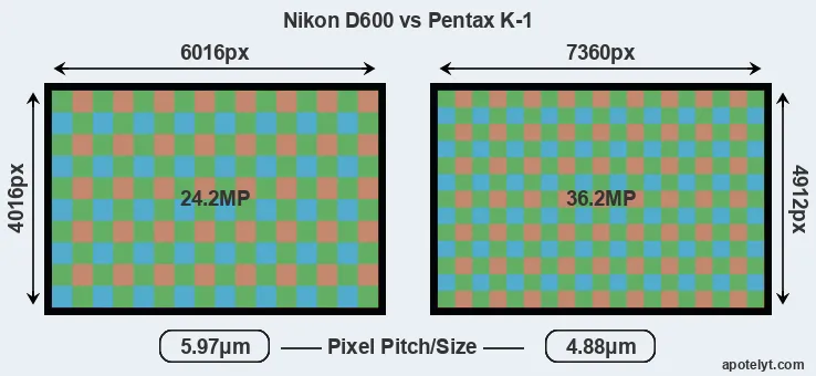 D600 versus K-1 MP