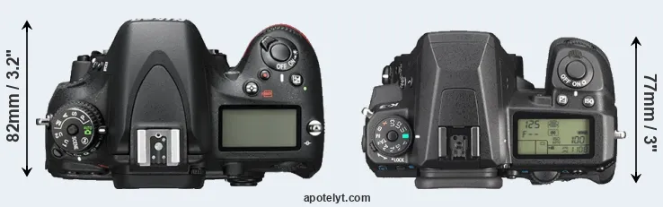 Compare D600 versus K-3 top