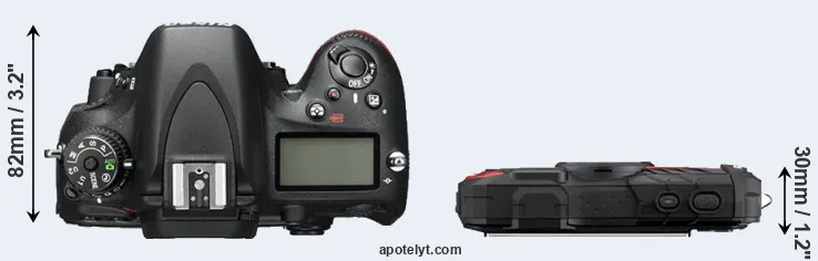 Compare D600 versus WG-60 top