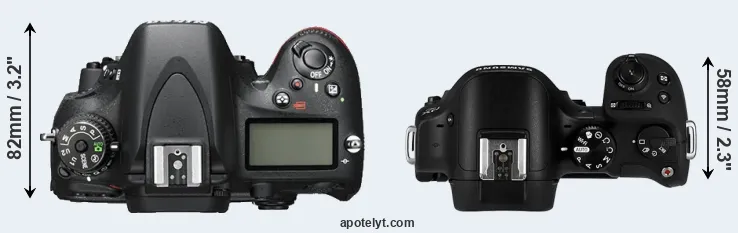 Compare D600 versus NX30 top