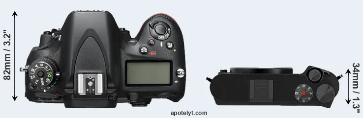 Compare D600 versus M1 top