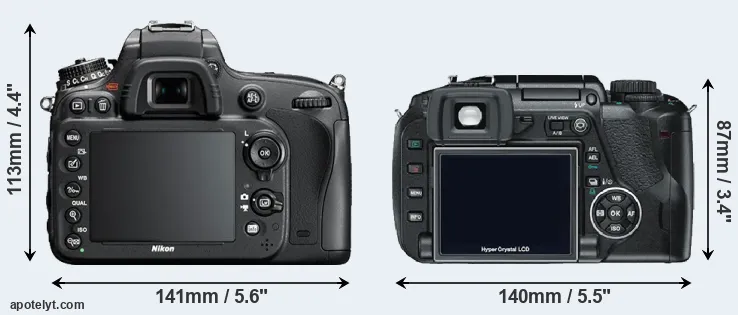 Comparison D610 or E-330 rear