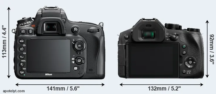 Comparison D610 or FZ300 rear