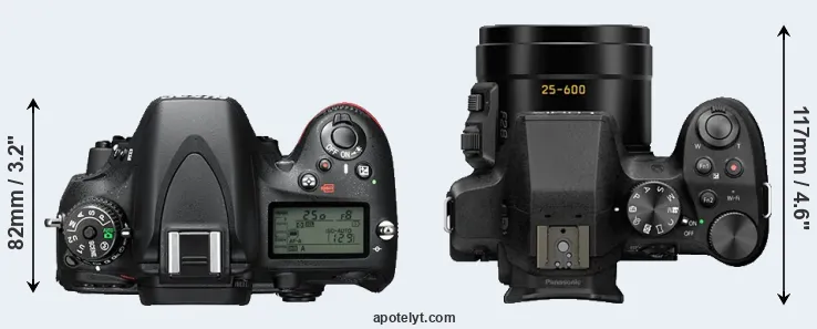 Compare D610 versus FZ300 top