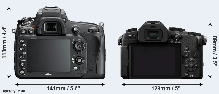 Comparison D610 or G80 rear