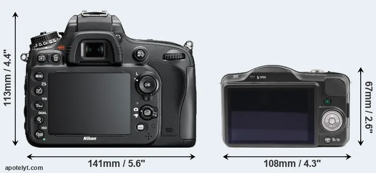 Comparison D610 or GF3 rear