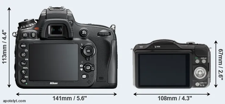 Comparison D610 or GF5 rear