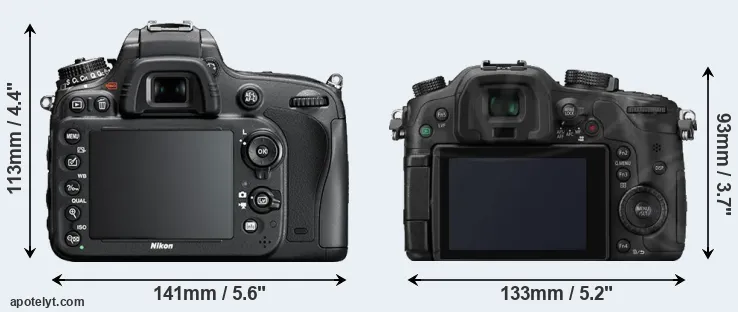 Comparison D610 or GH3 rear