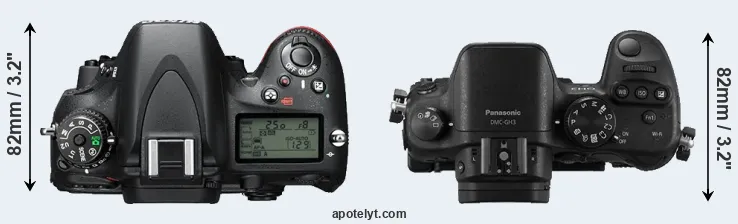Compare D610 versus GH3 top