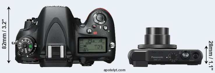 Compare D610 versus LF1 top