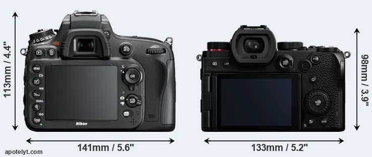 Comparison D610 or S5 rear
