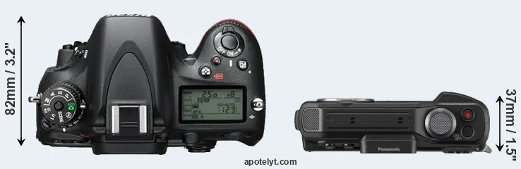Compare D610 versus TS7 top