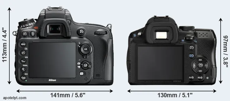 Comparison D610 or K-30 rear