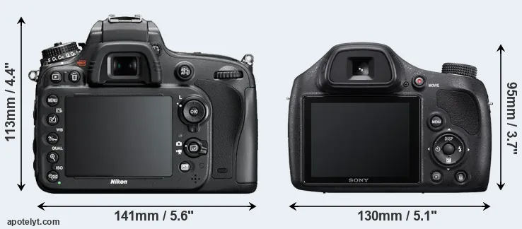 Comparison D610 or H400 rear