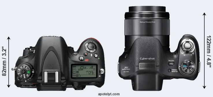 Compare D610 versus H400 top