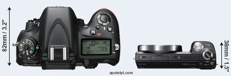 Compare D610 versus NEX-5N top
