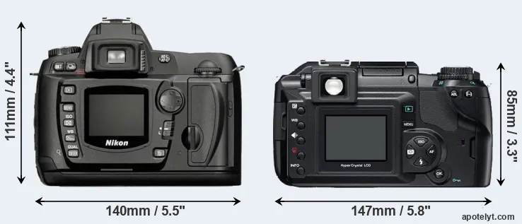 Comparison D70 or E-300 rear
