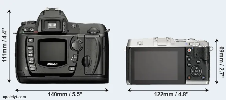 Comparison D70 or E-P5 rear