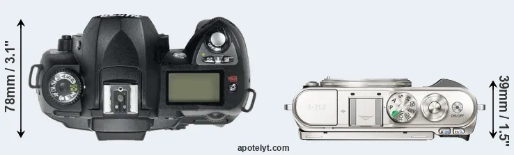 Compare D70 versus E-PL9 top