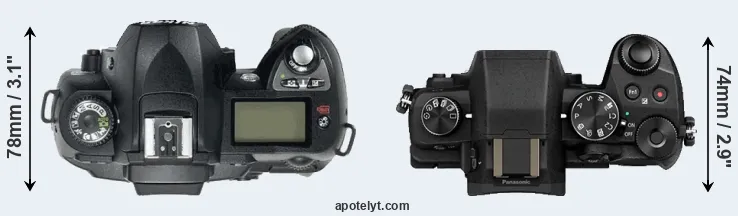 Compare D70 versus G80 top