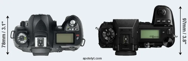 Compare D70 versus S1 top