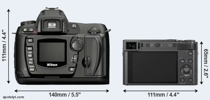 Comparison D70 or ZS200 rear