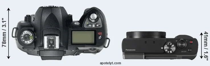 Compare D70 versus ZS70 top