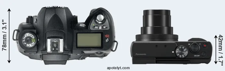 Compare D70 versus ZS80 top
