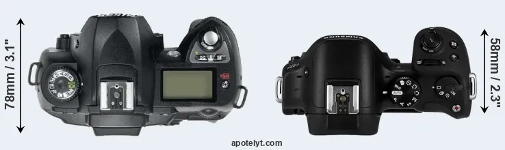 Compare D70 versus NX30 top