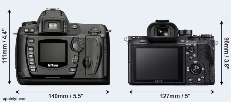 Comparison D70 or A7R II rear