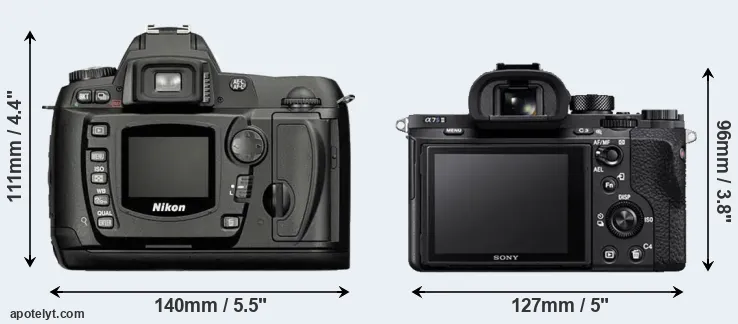 Comparison D70 or A7S II rear