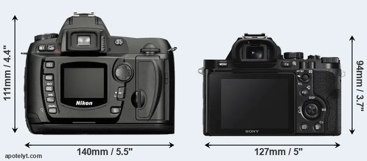 Comparison D70 or A7S rear