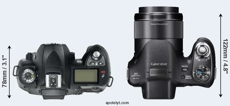 Compare D70 versus H400 top