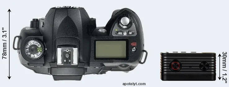 Compare D70 versus RX0 top