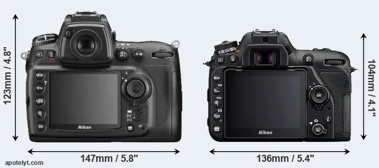 Comparison D700 or D7500 rear